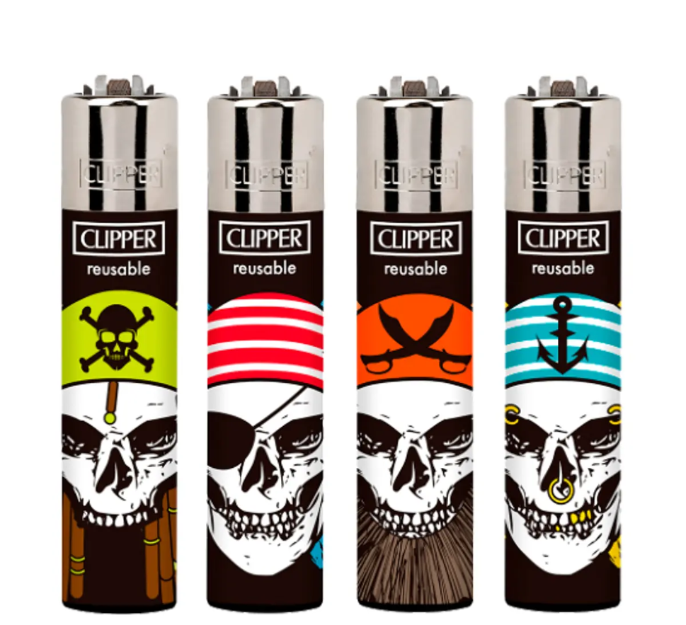 ENCENDEDOR CLIPPER CALAVERA PIRATA