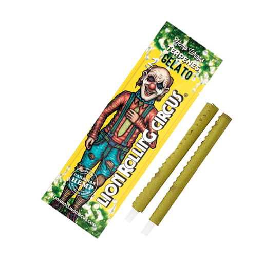 LION ROLLING CIRCUS HEMP WRAP TERPENES GELATO