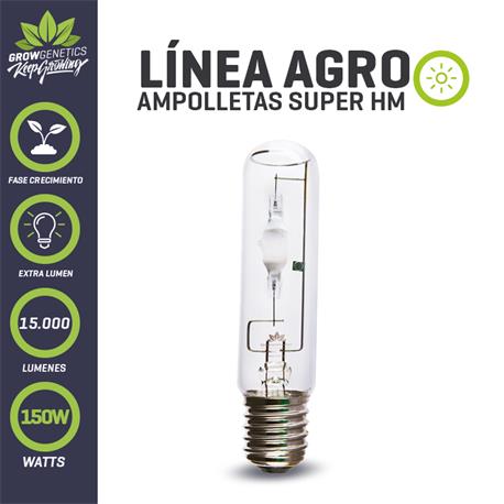 GROW GENETICS AMPOLLETA HALURO METALICO 150W EXTRA LUMEM