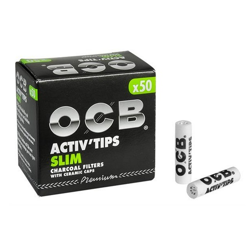 OCB FILTRO DE CARBON TIPS SLIM PREMIUM 50UNDS