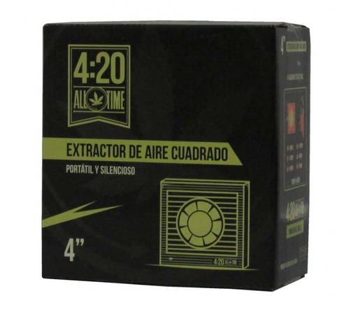 420 ALL TIME - EXTRACTOR DE AIRE CUADRADO 4´´